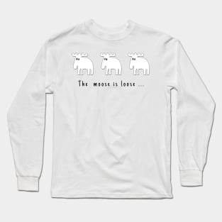 Spot a moose Long Sleeve T-Shirt